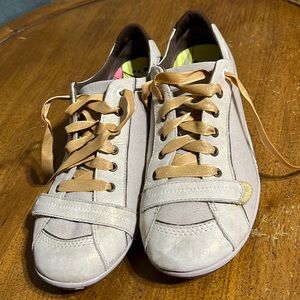 MERRELL PIROUETTE Taupe Leather Canvas Shoes sz 8